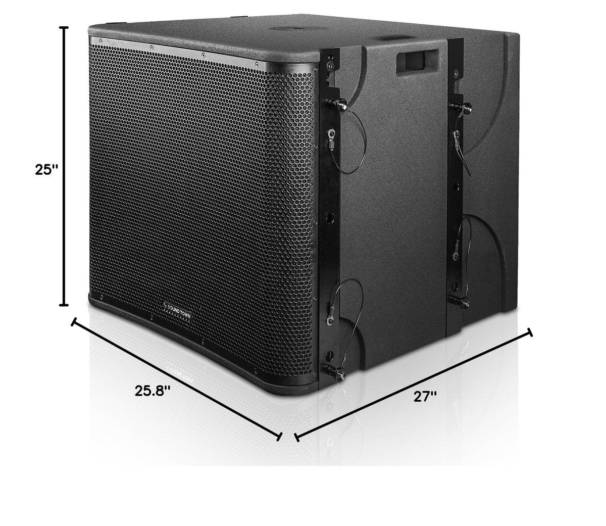 Black 18” 1600W Powered Line Array Subwoofer K1103