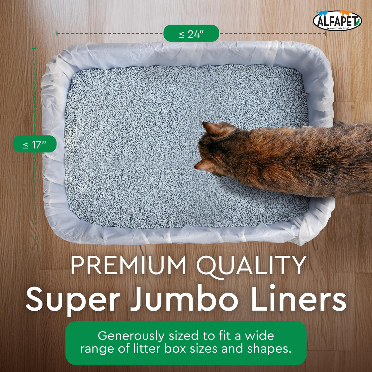 Heavy Duty 52 Pack Litter Box Liners B750