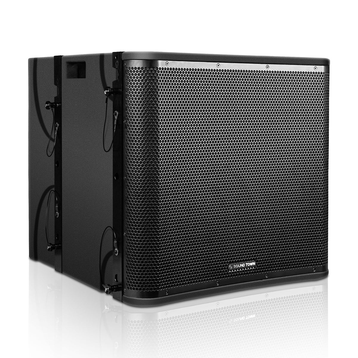 Black 18” 1600W Powered Line Array Subwoofer K1103