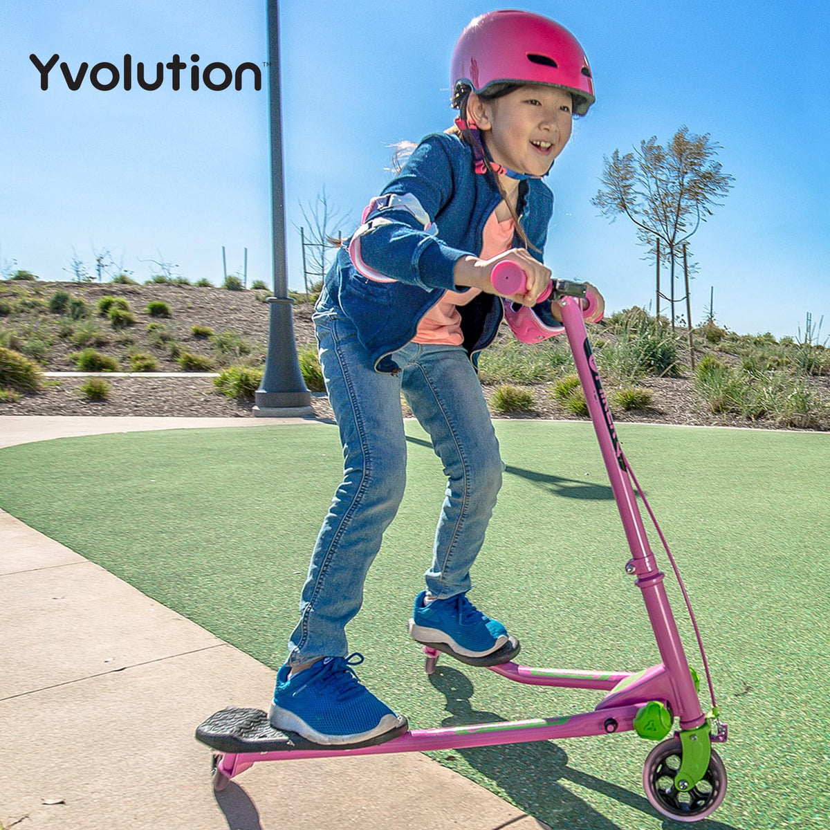3-Wheel Wiggle Scooter with Hand Brake H731