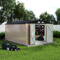 10x14 ft Metal Outdoor Storage Shed E94211